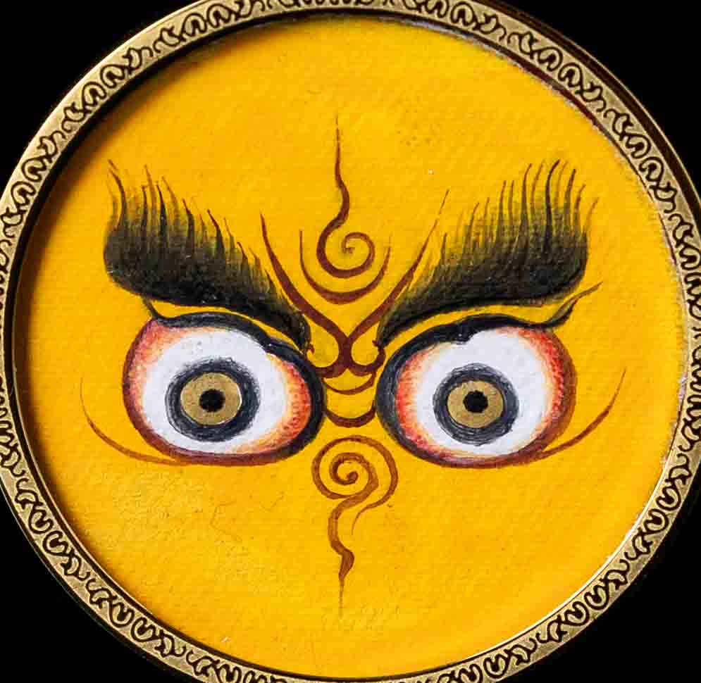 Yellow Jambhala / Dharma Protector Wisdom Eye