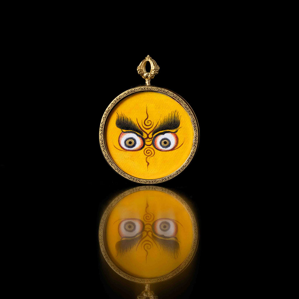 Yellow Jambhala / Dharma Protector Wisdom Eye